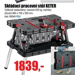 EVA Skládací pracovní stůl KETER nabídka