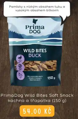 Zoohit Prima Dog Wild Bites Soft Snack kachna a třapatka nabídka