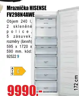 EVA Mraznička HISENSE FV298N4AWE nabídka