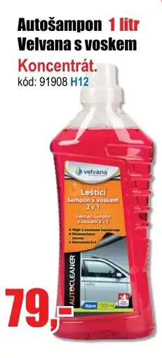 EVA Autošampon 1 litr Velvana s voskem Koncentrát. nabídka