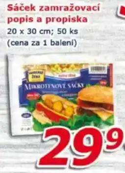 ESO MARKET Sáček zamražovací popis a propiska nabídka