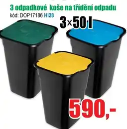 EVA 3 odpadkové koše na třídění odpadu nabídka