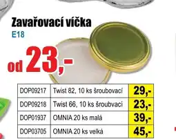 EVA Zavařovací víčka nabídka