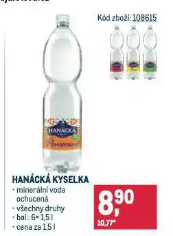 Makro Hanácká kyselka nabídka