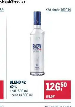 Makro Blend 42 vodka nabídka