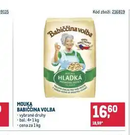 Makro Babiččina volba mouka nabídka