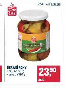 Makro Beraní rohy nabídka