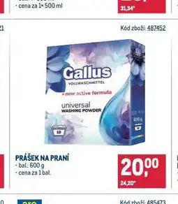 Makro Gallus prášek na praní nabídka