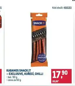 Makro Kabanos snack it nabídka