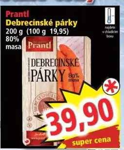 Norma Prantl Debrecínské párky nabídka