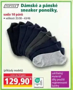 Norma Dámské a pánské sneaker ponožky nabídka