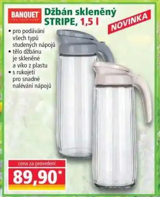 Norma Džbán skleněný STRIPE, 1,5 l nabídka