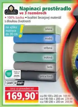 Norma Napínací prostěradlo ve 3 rozměrech nabídka