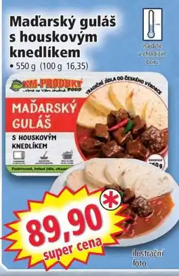 Norma Maďarský guláš s houskovým knedlíkem nabídka