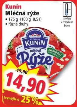 Norma Kunín mléčná rýže nabídka