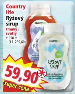 Norma Country life Rýžový sirup nabídka