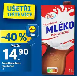 Lidl Trvanlivé mléko plnotučné, 1 l nabídka