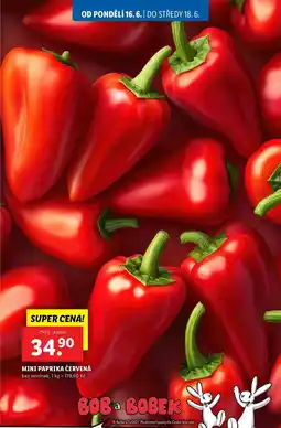 Lidl MINI PAPRIKA ČERVENÁ, 250 g nabídka