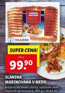 Lidl SLANINA MARINOVANÁ V MEDU, 240 g nabídka