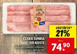 Lidl ČESKÁ ŠUNKA OD KOSTI, 300 g nabídka