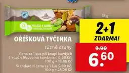 Lidl OŘÍŠKOVÁ TYČINKA, 35 g nabídka
