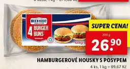 Lidl HAMBURGEROVÉ HOUSKY S POSYPEM, 300 g nabídka