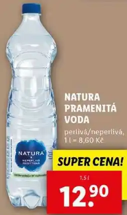 Lidl NATURA PRAMENITÁ VODA, 1,5 l nabídka