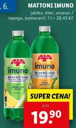 Lidl MATTONI IMUNO, 0,7 l nabídka