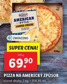 Lidl PIZZA NA AMERICKÝ ZPŮSOB, 440 g nabídka