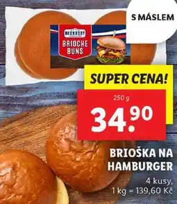 Lidl BRIOŠKA NA HAMBURGER, 250 g nabídka