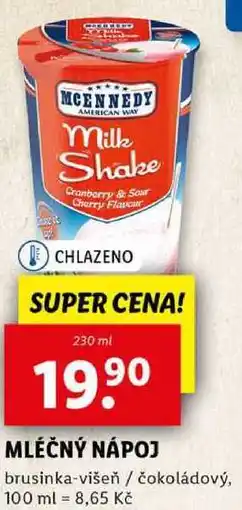 Lidl MLÉČNÝ NÁPOJ, 230 ml nabídka