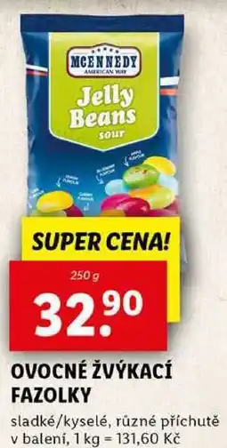 Lidl OVOCNÉ ŽVÝKACÍ FAZOLKY, 250 g nabídka