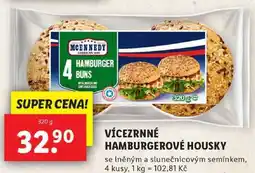 Lidl VÍCEZRNNÉ HAMBURGEROVÉ HOUSKY, 320 g nabídka