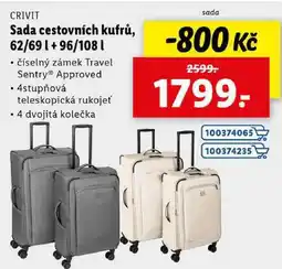 Lidl Sada cestovních kufrů, 62/69 l +96/108 l nabídka