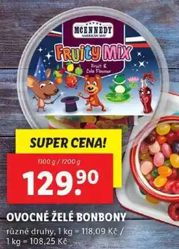 Lidl OVOCNÉ ŽELÉ BONBONY, 1100 g/1200 g nabídka