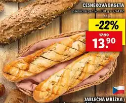 Lidl ČESNEKOVÁ BAGETA, 175 g nabídka