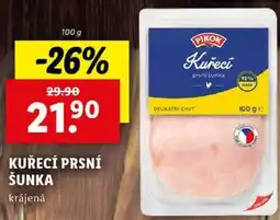 Lidl KUŘECÍ PRSNÍ ŠUNKA, 100 g nabídka