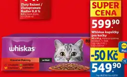 Lidl Whiskas kapsičky pro kočky, 80x 85 g nabídka