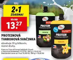 Lidl PROTEINOVÁ TVAROHOVÁ SVAČINKA, 125 g nabídka
