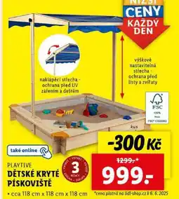Lidl DĚTSKÉ KRYTÉ PÍSKOVIŠTĚ nabídka