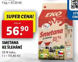 Lidl SMETANA KE ŠLEHÁNÍ, 500 ml nabídka