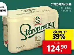 Lidl STAROPRAMEN 12, 8x 0,5 l nabídka