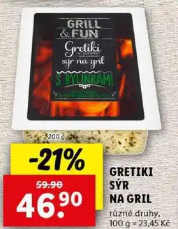 Lidl GRETIKI SÝR NA GRIL, 200 g nabídka