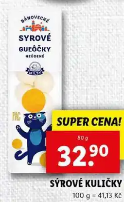 Lidl SÝROVÉ KULIČKY, 80 g nabídka