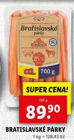 Lidl BRATISLAVSKÉ PÁRKY, 700 g nabídka
