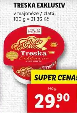 Lidl TRESKA EXKLUSIV, 140 g nabídka
