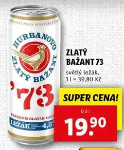Lidl ZLATÝ BAŽANT 73, 0,5 l nabídka