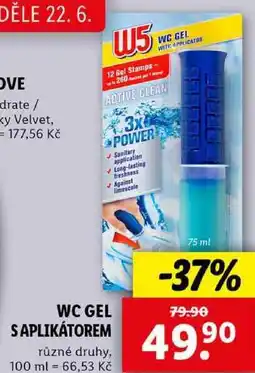 Lidl WC GEL S APLIKÁTOREM, 75 ml nabídka