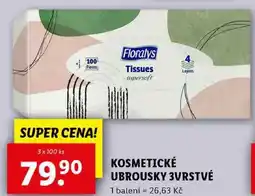 Lidl KOSMETICKÉ UBROUSKY 3VRSTVÉ, 3x 100 ks nabídka