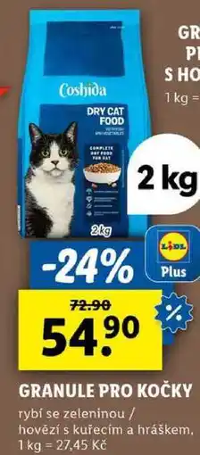 Lidl GRANULE PRO KOČKY, 2 kg nabídka